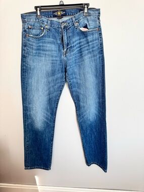 Lucky Brand Men's Light-Mid Blue Straight Jeans 34x32